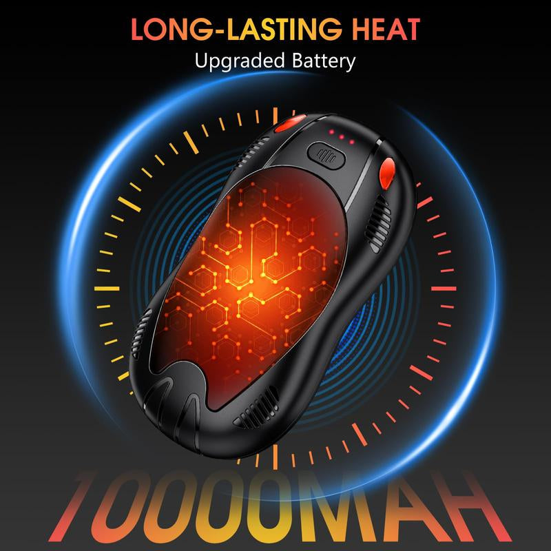 FANDLISS Magnetic Hand Warmers 10000Mah Rechargeable with Double-Sided Heating Portable & Reusable for Winter Outdoors Camping Hunting Perfect Gift
