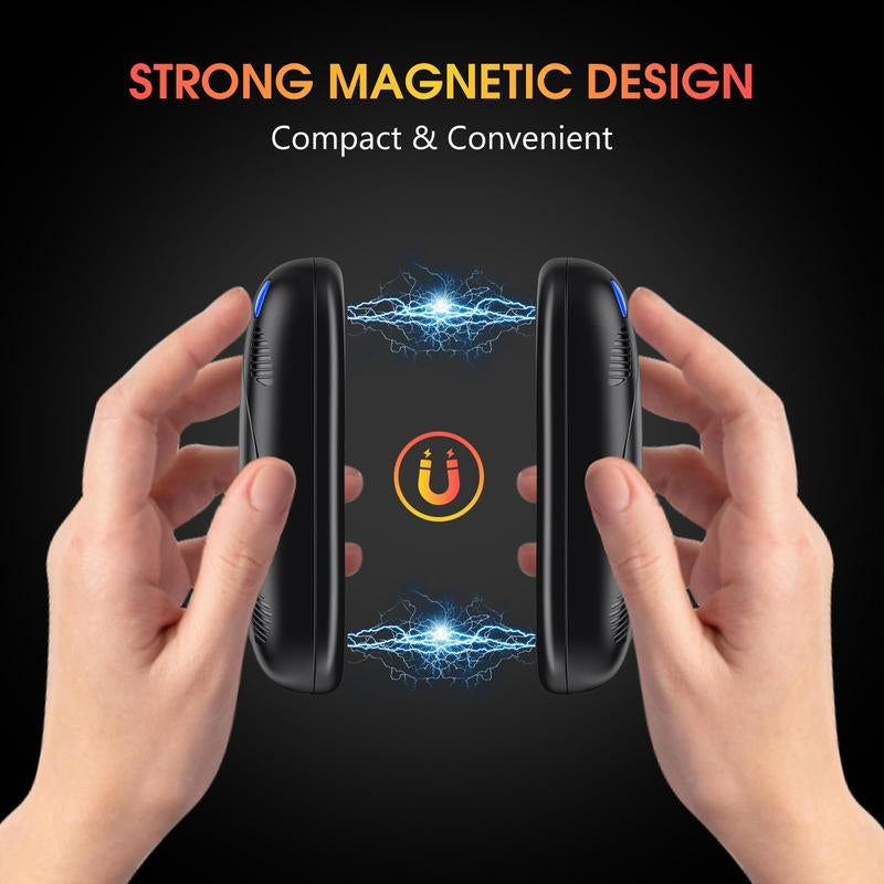 FANDLISS Magnetic Hand Warmers 10000Mah Rechargeable with Double-Sided Heating Portable & Reusable for Winter Outdoors Camping Hunting Perfect Gift