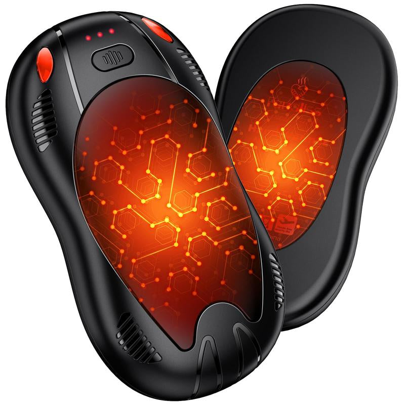 FANDLISS Magnetic Hand Warmers 10000Mah Rechargeable with Double-Sided Heating Portable & Reusable for Winter Outdoors Camping Hunting Perfect Gift